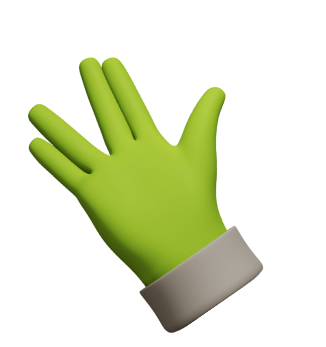 green hand